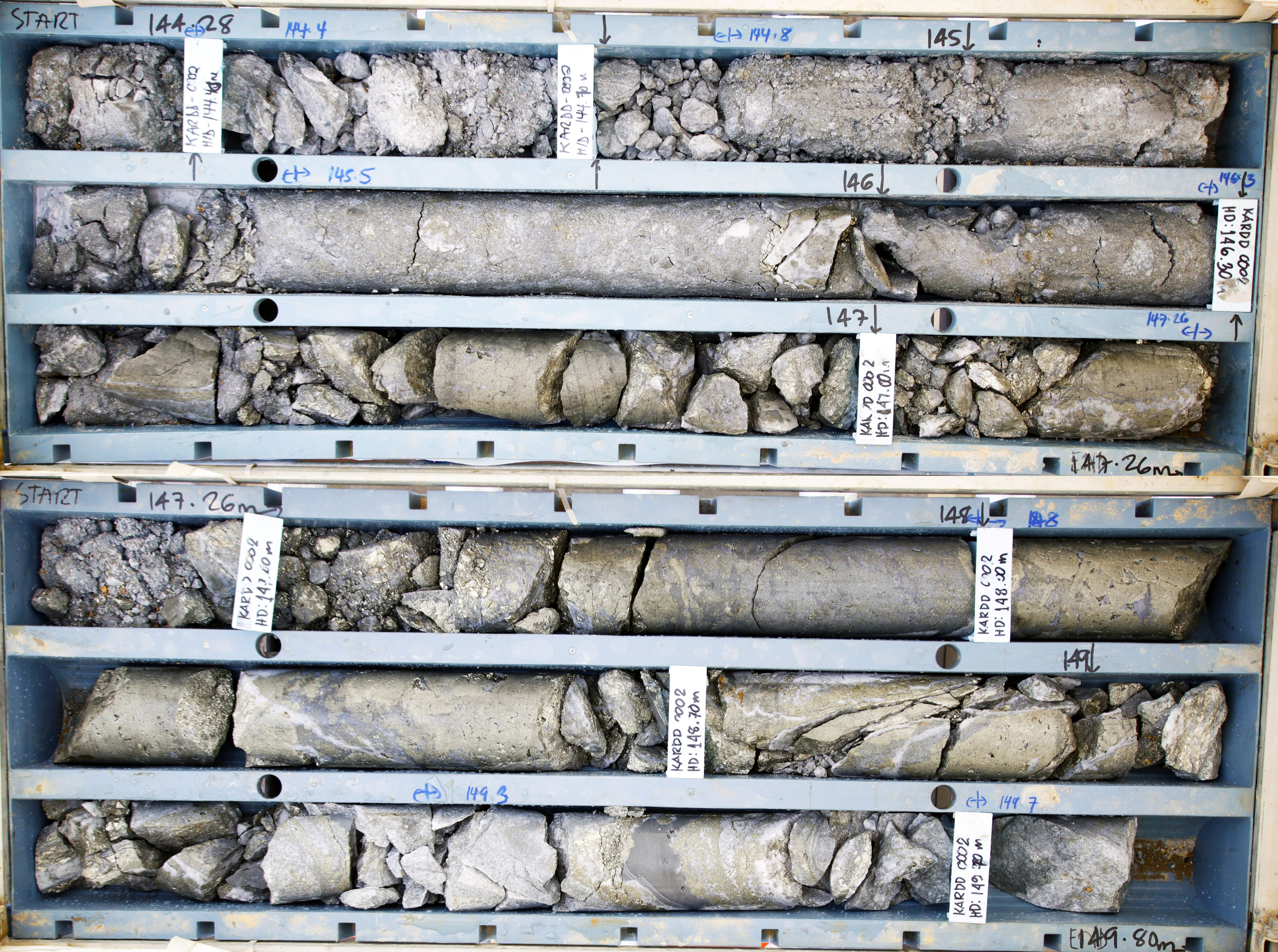 Figure 6 - KARDD0002 Core Photograph, 92.6 &ndash; 97.9m